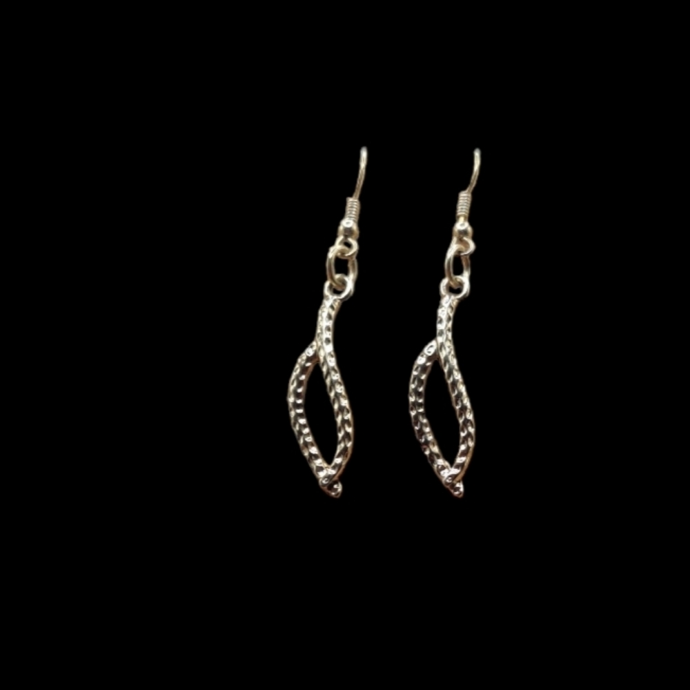 Gold Tone Teardrop Dangle Earrings